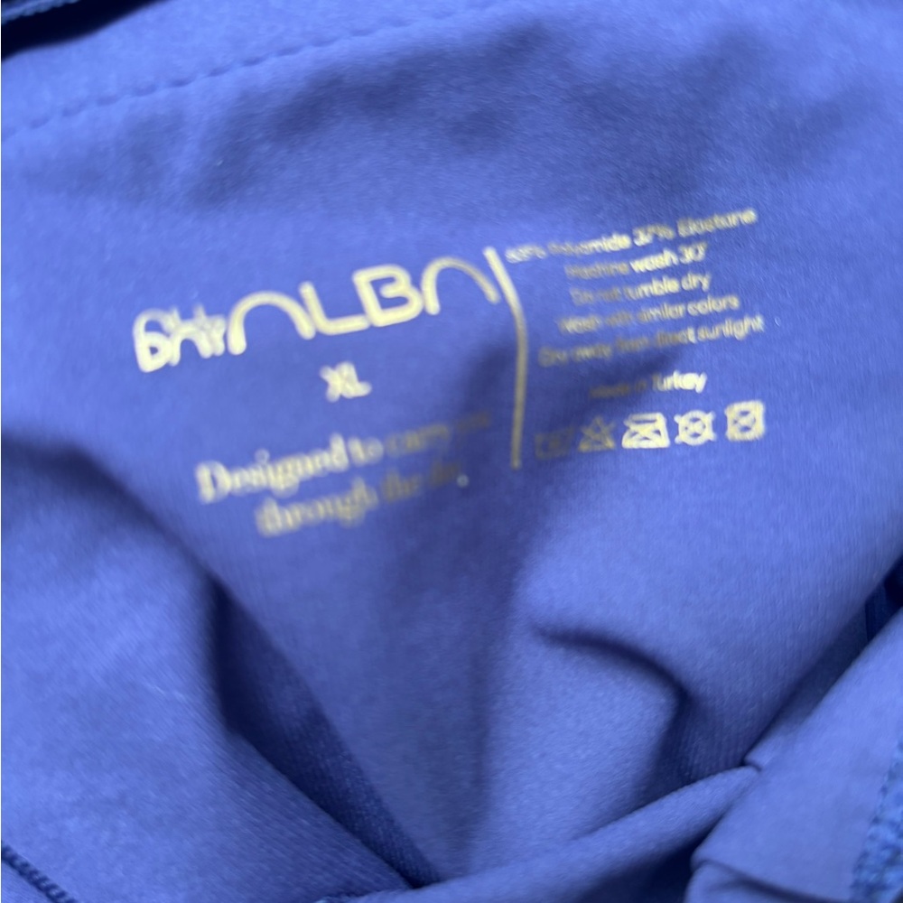 Alba All Day Wear Elegant Blue Embroidered Women's Pants, XL - Picture 6 of 10